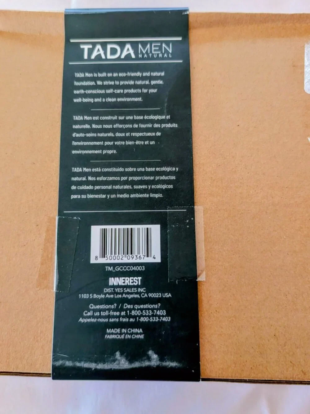 TADA Men's Natural Complete Grooming Collection